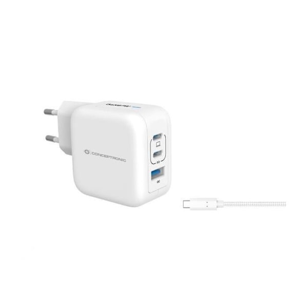 Althea17w 3-port 67w Gan Usb Valkoinen