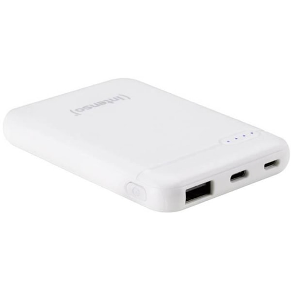 Lisäakku - INTENSO - XS5000 - LiPo 5000 mAh - Valkoinen - USB/USB-C™ Vit