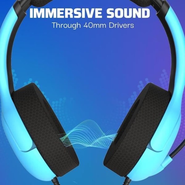 Trådlös hörlurar - Airlite - Neptune Blue - Kompatibel med PS4/PS5 - Mikrofonarm - Circumaural båge Blå Neptunus