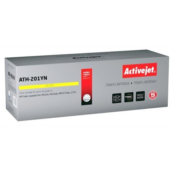 Tonerkasetti - Activejet - ATH-201YN - Keltainen - Yhteensopiva - 1400 sivua