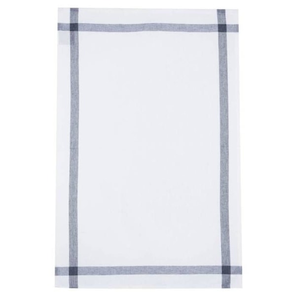 Køkkenhåndklæder - ATMOSPHERA - Sæt med 2 - 100% bomuld - Blå og hvid - 45x70 cm Blå och vit