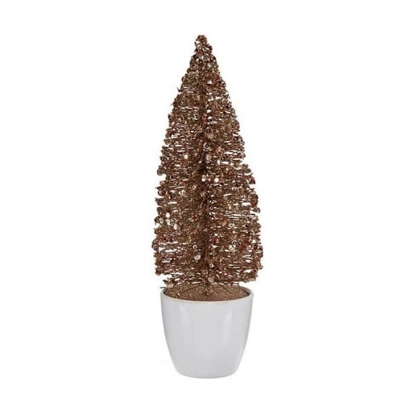 Julgran liten gyllene bronsplast 9 x 28 x 9 cm