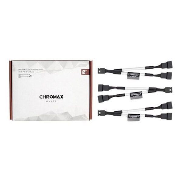 Ventilator strømfordeler - Noctua - NA-SYC1 - 4 ben - 11,5 cm - Hvid