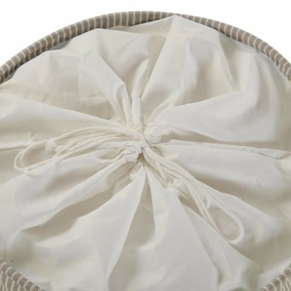 beige vasketøjskurv af polyester bomuldsnylon (38 x 48 x 38 cm)
