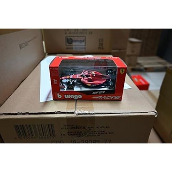 BOLID F1 Ferrari SF-23 Carlos Sainz 1:43 Model BBURAGO 36836 Röd svart