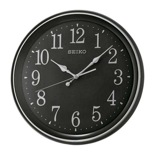 Vægur - SEIKO - QXA798K - Sort - 34 cm - Japansk kvarts Svart