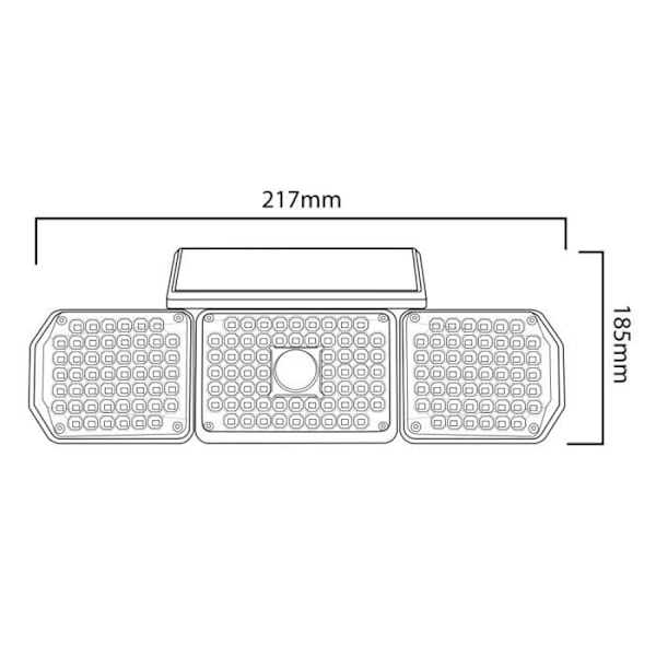 Solcelle LED-lampe med bevægelsessensor Maclean MCE615 3 driftsmuligheder IP65 4W 320 lm 4000K Li-ion 1200 mAh