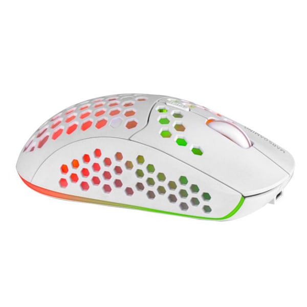 MARSGAMING Mars Gaming, trådløs gamingmus, RGB Flow, Ultralet 79g, 3200DPI, hvid - MMW3W