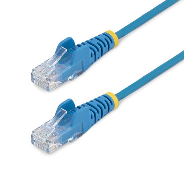 StarTech Ethernet netværkskabel RJ45 Cat6 1,5 m - Blå (Cable - Blue Slim CAT6 Patch Cord 1.5m) - N6PAT150CMBLS