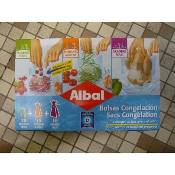 45 assorterede ALBAL fryseposer