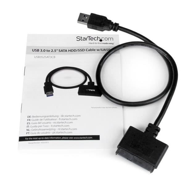 USB 3.0 - 2,5" SATA III -sovitin UASP:llä - USB 3.0 - SATA III -sovitin 2,5" SATA HDD/SSD -asemalle UASP:llä