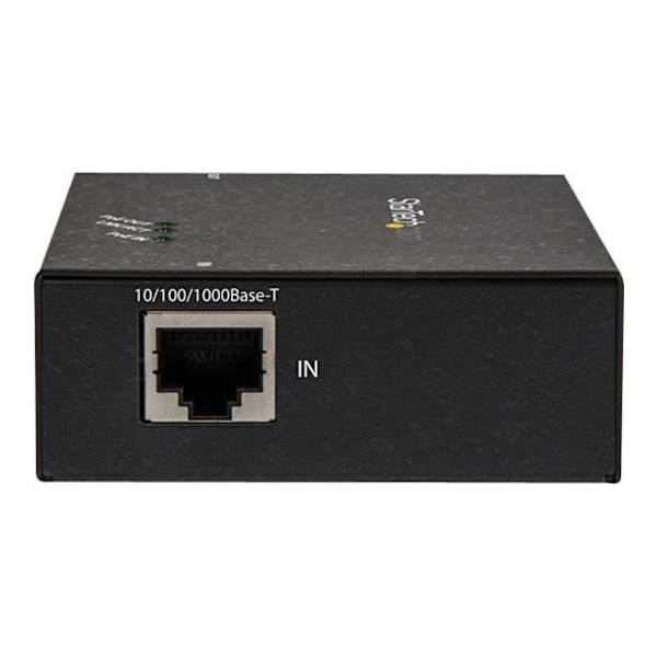 STARTECH 1-porttinen Gigabit PoE+ -toistin Power over Ethernet Extender - 100 m - Verkko (RJ-45) musta