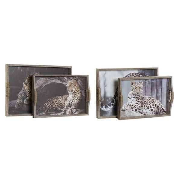 Bakke - serveringsfad Dkd boligindretning Brand Bakke (2 stk) (40 x 30 x 6 cm) (Reference: S3017363)