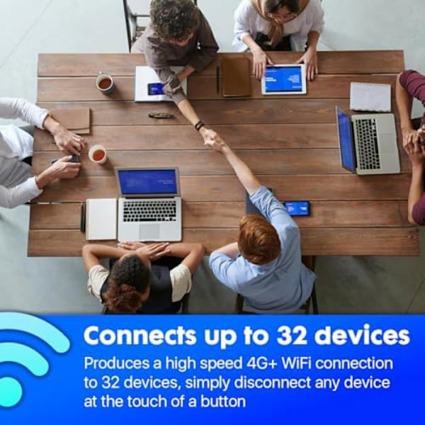 ZTE U10 bærbart adgangspunkt - Wi-Fi 6/4G LTE - Lav pris - Hvid
