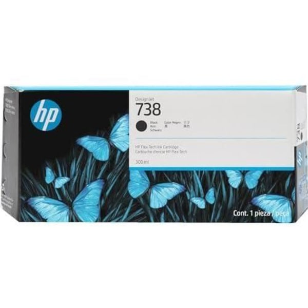 HP Blæk/ 738 300-ml BLK DesignJ