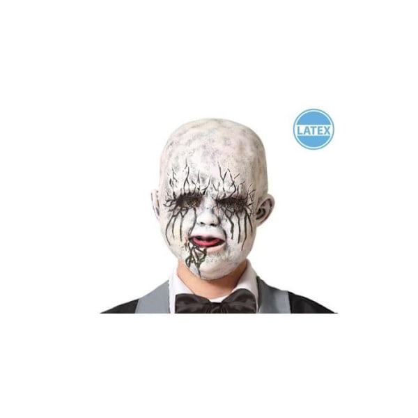 Förklädnad - AC-DÉCO - Latex Halloween mask - Devilish docka - Vit Vit