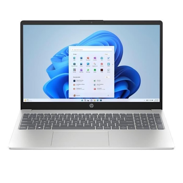 HP 15-fd0059nf Bærbar PC - Windows 11 - 15,6" FHD - Core i3-N305 - RAM 8GB - Opbevaring 512GB SSD - AZERTY