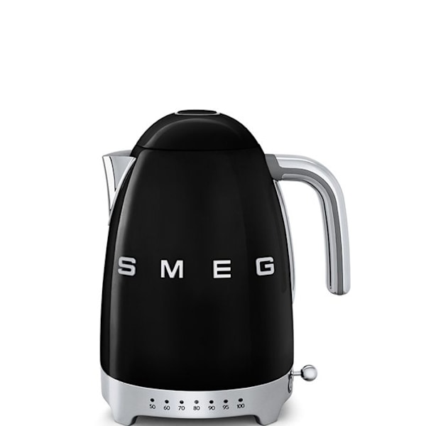 SMEG 50'er-kedel KLF04BLEU - 1,7L - 2400W - Sort Svart
