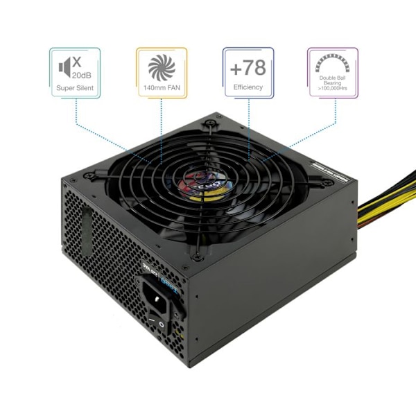 Bloc d’Alimentation TooQ TQAPOLO-600SP 600W