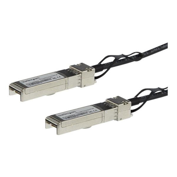 1 m suora kytkentä SFP+ kaapeli - STARTECH - Twinaxiaalinen - Musta