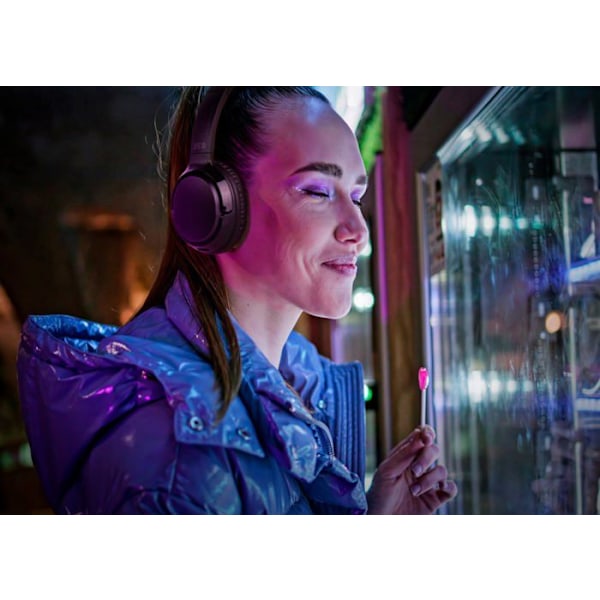 SPC HERON 2 STUDIO – Langattomat Bluetooth-kuulokkeet, 50 tunnin akku, kaksi samanaikaista yhteyttä, mikrofoni ja kierrätettyä muovia - musta