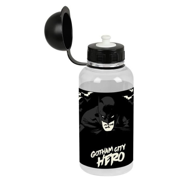 Vesipullo - SAFTA - BATMAN HERO - 0,5L - BPA-vapaa muovi - Musta Svart