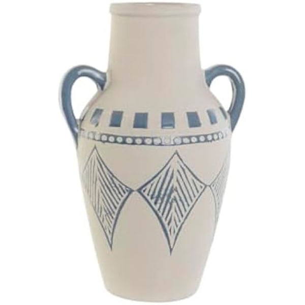 Dekorativ vas - HOME ESPRIT - Flerfärgad - Keramik - 22 x 18 x 36,5 cm - Modern stil Flerfärgad