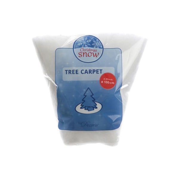 Gran av gran - Mjukhet - Rund - 100 cm - Vit - Syntetisk Vit