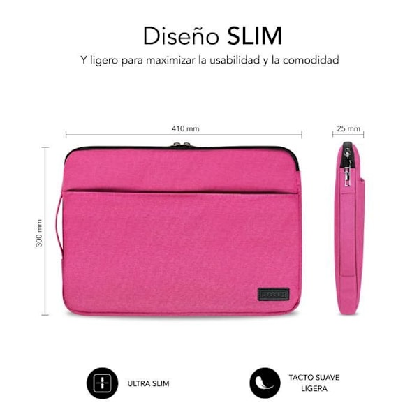 Urban 15,6" bærbar taske - Pink