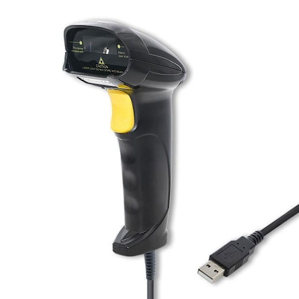 Qoltec Scanner laser 1D USB Sort - 50876