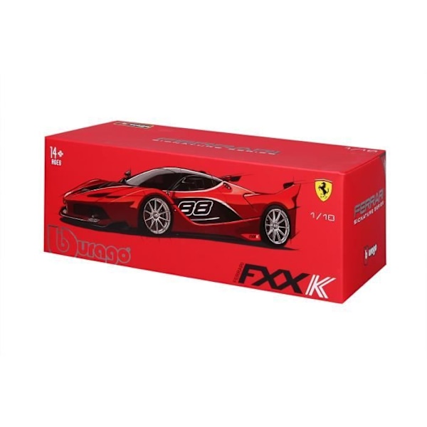 Keräilijän auto - BBURAGO - Ferrari Signature FXXK - Punainen - Mittakaava 1/18 Ferrari Signature FXXK röd