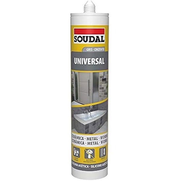 Silikone Soudal Acida U - SOUDAL - 280 ml - Fødevaregodkendt silikone - Elastik - Generel brug