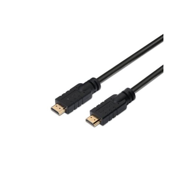 Aisens HDMI 2.0 Premium 4K 60Hz 18Gbps Han/Han med Repeater 30m Sort
