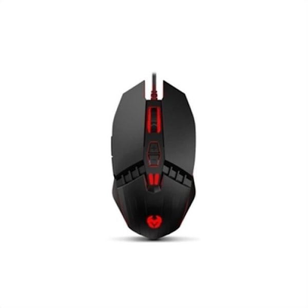 KROM - KALAX Gaming Mouse -NXKALAX- Optisk sensor, 4 niveauer op til 3200 dpi, LED-belysning, 7 knapper, vinduer Sort