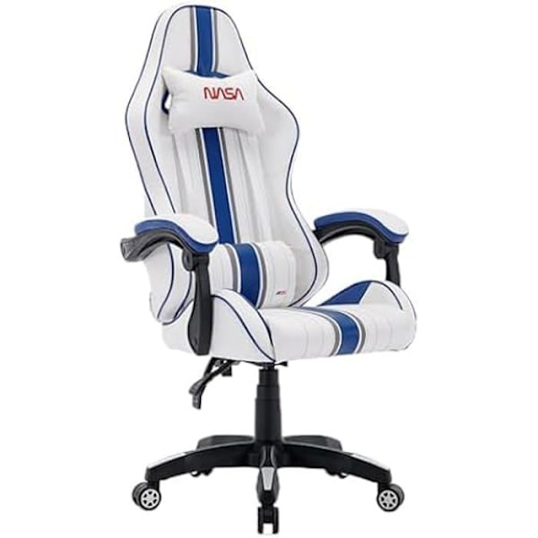 Stol - NASA - GAMER - Højdejusterbar - Med armlæn - Sort