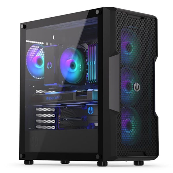 PC etui - Endorfy sidepaneler - EY2A009 - Obudowa Regnum 400 ARGB () Sort
