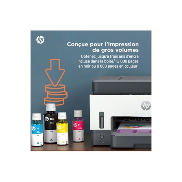 Multifunktionsprinter - HP - Smart Tank 7605 - Inkjet - Farve - Wi-Fi