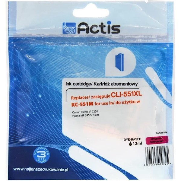 Actis KC- 551 CLI 551 M m Patron til blækprinter - Action-EXPACSACA0045