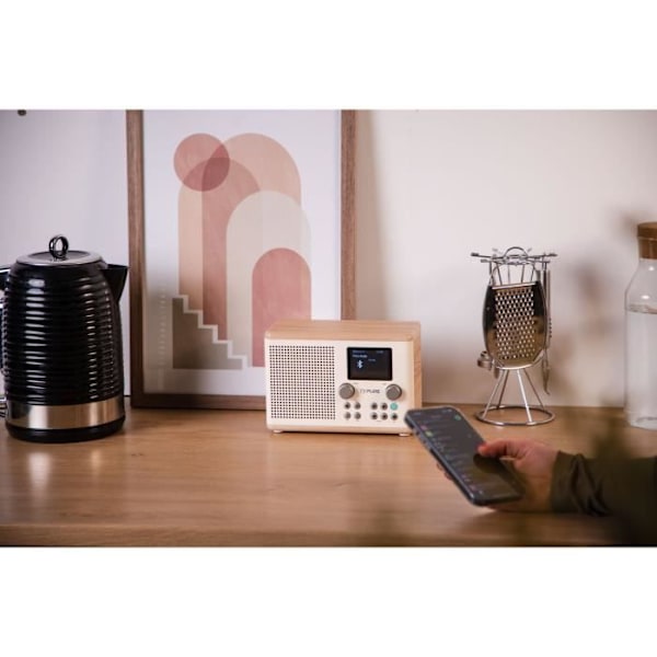 Digitalradio - PURE - Classic H4 - Bomull Vit/Ek Vit bomull/ek