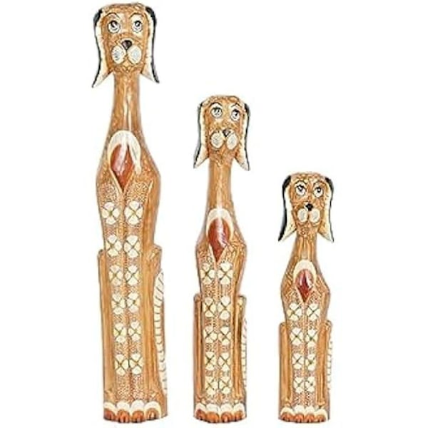 Dekorativ figur - DKD Home Decor - Standard - Vit och brun - 16 x 9 x 100 cm - Inomhus vit och brun