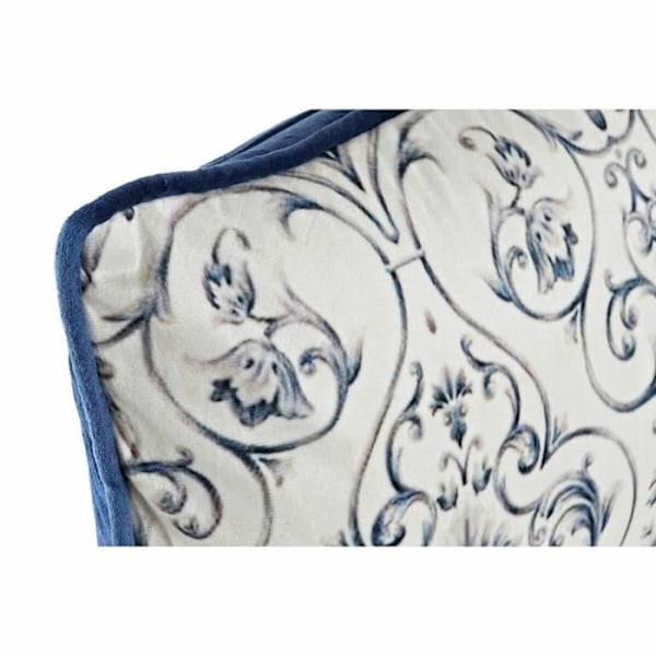 sininen tyyny 50 x 10 x 30 cm kukkia