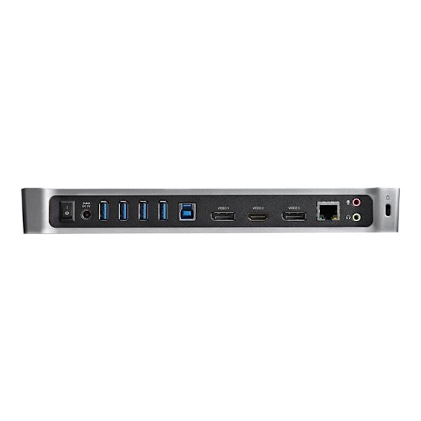 USB 3.0 - STARTECH.COM - Kolmoisnäyttö - 4K - Kannettavalle tietokoneelle - Musta