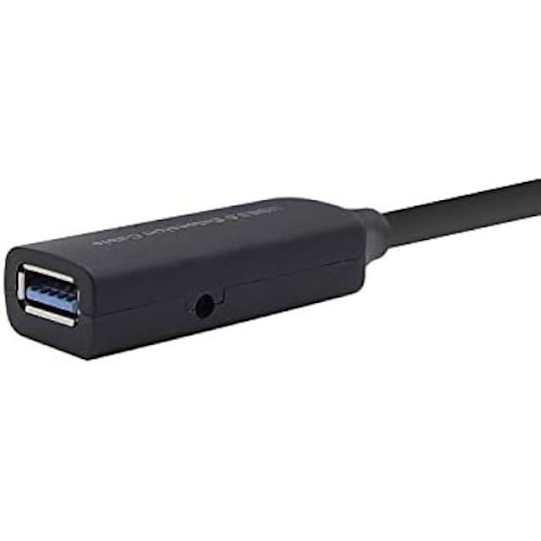 Aisens A105-0407 USB 3.0-förlängningskabel med förstärkare, typ A/M-A/H, svart, 5 m