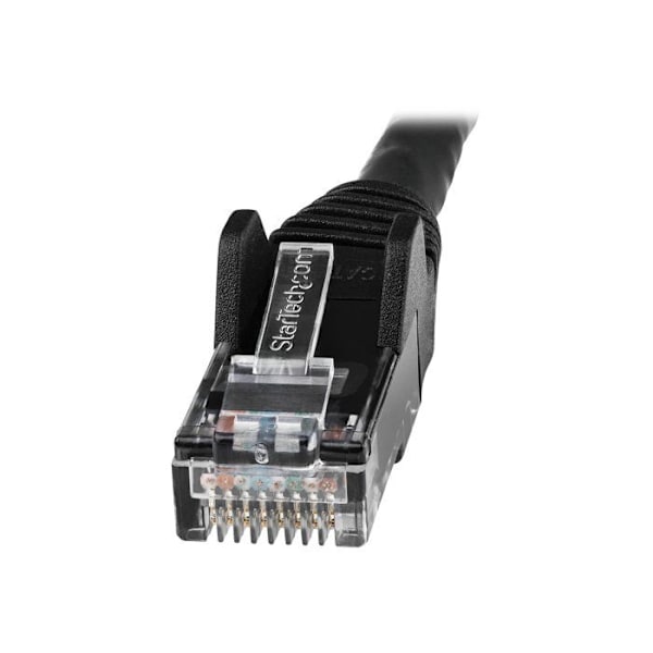 1M LSZH CAT6 ETHERNET KABEL - SNAGLESS UTP PATCH CORD SVART