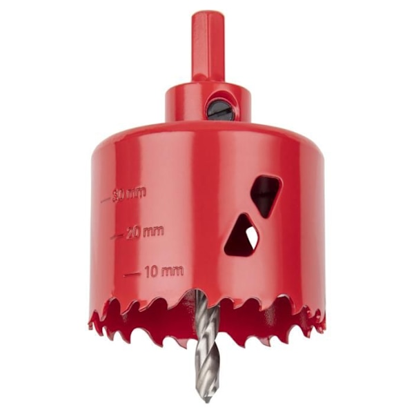 BiM Multi Material Hulsav - Diameter 60 mm - Skæredybde 40 mm - Centreringsbor - WOLFCRAFT Röd