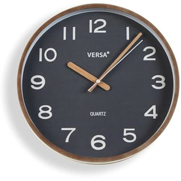 Vægmærke - VERSA - Model S3412214 - Grå Plast - 31,5 cm - Moderne Design Flerfärgad