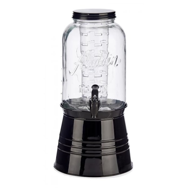 Vivalto drikkevareautomat 3,8 liter glas/stål transparent/sort