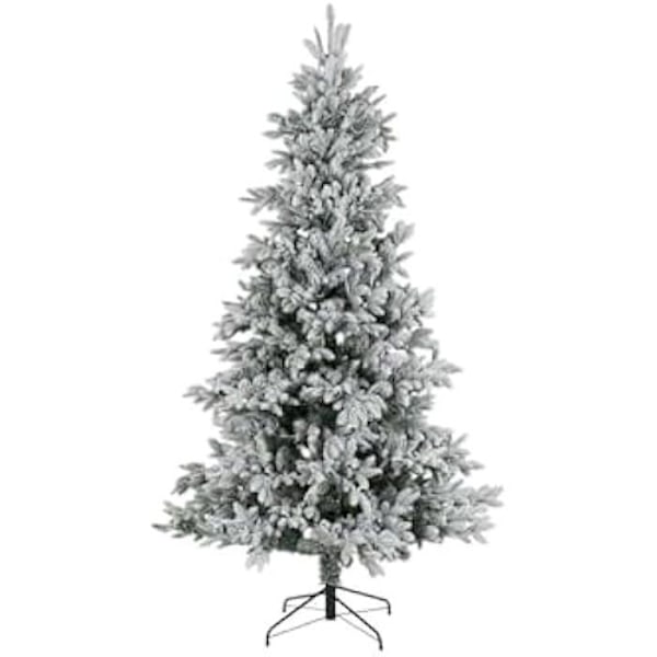 Julgran - DKD Heminredning - Snöig - 210 cm - Polyeten - Flerfärgad Flerfärgad