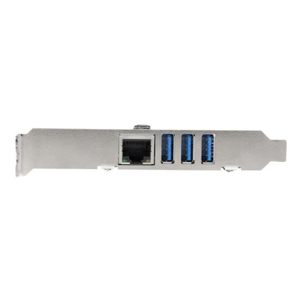 STARTECH PCI Express -kortti 3 USB 3.0 -porttiin ja 1 Gigabit Ethernet -porttiin UASP - PCIe 3x USB 1x GbE -sovittimella