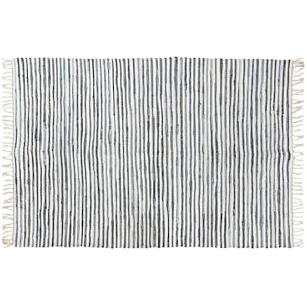 Tæppe - HOME ESPRIT - Blå Hvid - 120 x 180 cm - Rektangulært - Moderne Flerfärgad